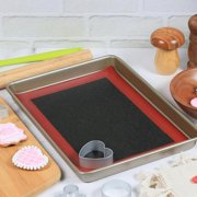 LQQBOX Perforated Silicone Baking Mats, 2 PCS Eclair Silicone Mat, Tray Pan Liners Perfect Bakeware for Making Cookies, Macarons, Bread and Pastry,11.81x 15.75 (Right Angle)