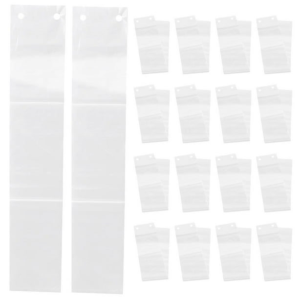 120 bolsas desechables transparentes para paraguas húmedos, recambios largos de PE transparente para dispensadores automáticos.