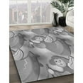 thumbnail image 2 of Ahgly Company Indoor Square Patterned Gray Cloud Gray Area Rugs, 5' Square, 2 of 6