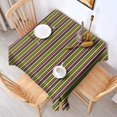 thumbnail image 2 of Christmas Square Tablecloth 42x42 Inch – Waterproof Polyester Printed Table Cover, Wrinkle Resistant & Washable for Kitchen Dining Picnic Party Decor, Single-v4-15, White, 2 of 6