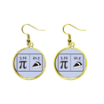 thumbnail image 1 of Matemática del país de contenido Ear Dangle Golden Drop Earring Jewelry Mujer Unbranded M, 1 of 3