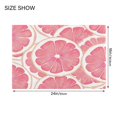 thumbnail image 3 of Toilet Rug Rectangle Bathroom Rugs Non-Slip Soft Plush Machine Washable Contour Bath Mat Grapefruit Fruit 24x16, 3 of 9