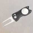 thumbnail image 2 of Outil de Réparation de Golf Pliant en Acier Inoxydable - et Noir, 2 of 8
