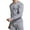 Light Grey, variant on 2Pcs/Set Men Pajamas Sets Plus Size Plush Thicken Warm Winter Underwear Sets for Sleeping