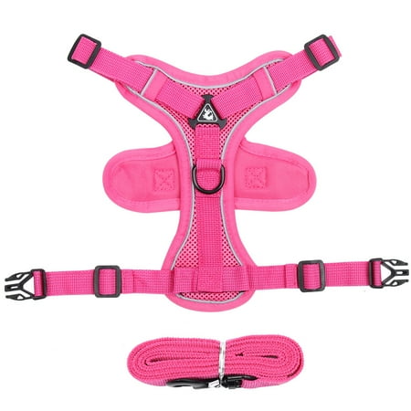 Dog Harness, No Pull No-Choke Pet Vest Harness with Handle Control, Soft Padded Breathable, Easy Adjustable for Walking Climbing Training A44