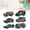 Black, variant on Xirurus 6pcs 1:64 Engineering Car Model Alloy Simulation Vehicle Car Model Children Toy F Style (12.60 inches / 32 cm)