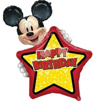 30" Mickey Mouse Happy Birthday DIY Personized Foil Balloon