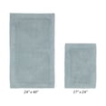 thumbnail image 3 of Better Trends Edge 100% Cotton 2 Piece Set (17" x 24" | 24" x 40") Bath Mat Rug - Blue, 3 of 4