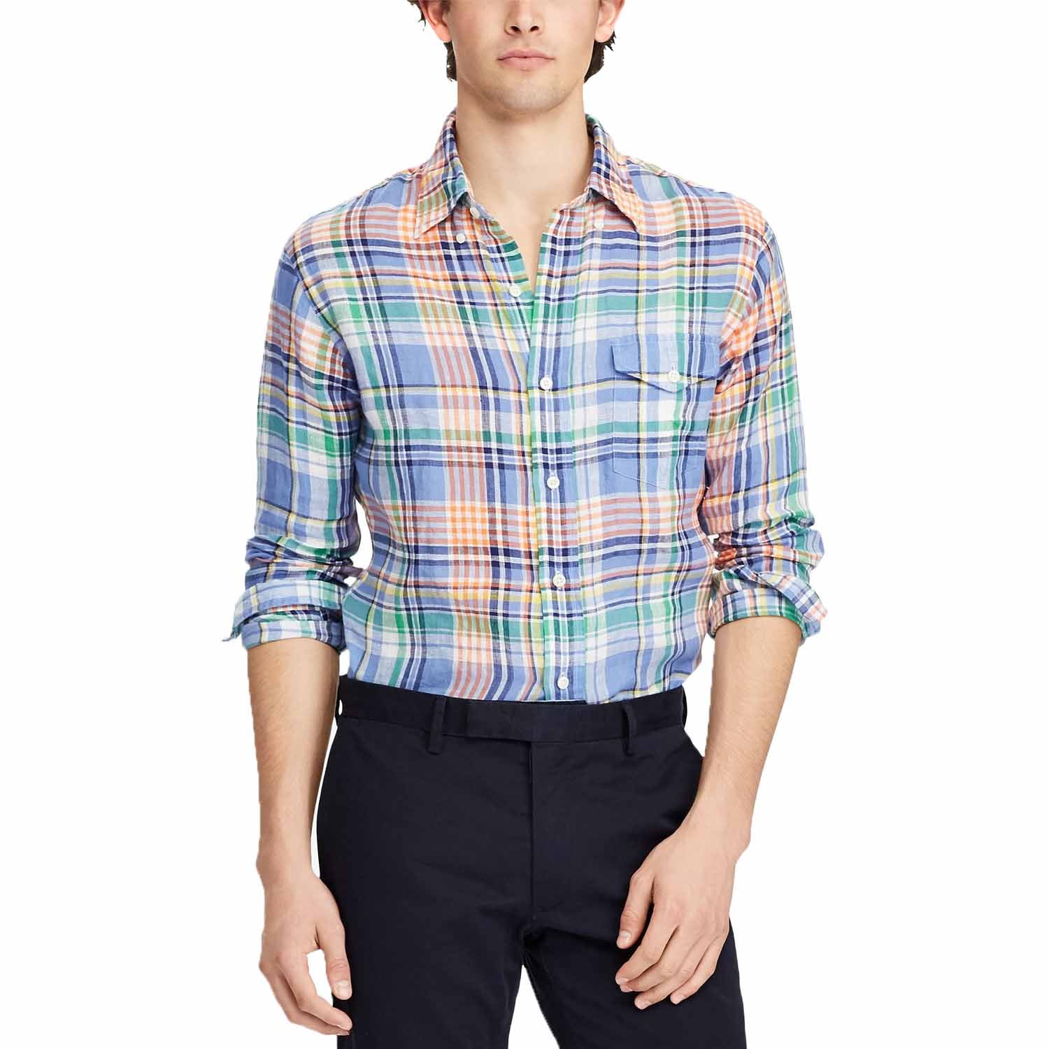 ralph lauren mens linen shirts