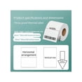thumbnail image 2 of 1 Roll Thermal Printing Paper For Label Printing, Crisp & Clear Text; Using Grassind Base Material, Oil- & Scratch-Proof, Water-Resistant; 500~5000 Sh, 2 of 5