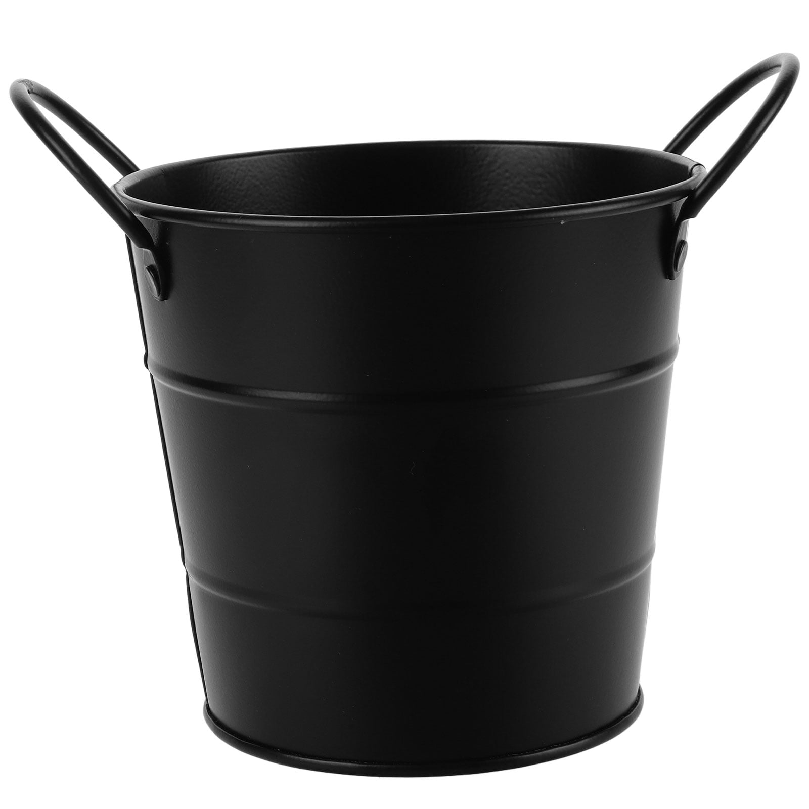 Iron Plants Flower Pot Binaural Flower Planter Gardening Art Planting Flower Pot