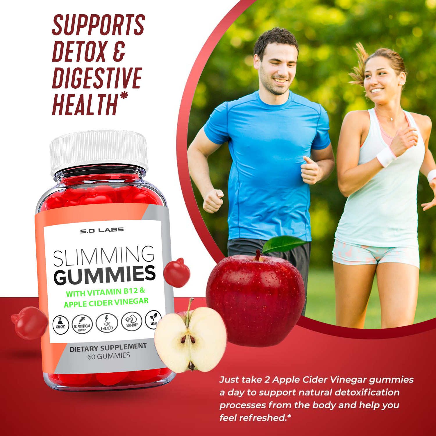 (2 Pack) Slimming Gummies It Works for Weight Loss,Slimming Gummies It Works with Apple Cider Vinegar,Slimming Gummies It Works Bajar de Peso,Slimming Gummies It Works for Women and Men (120 Gummies)
