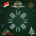 thumbnail image 4 of Yoyauz 24 PCS Christmas Fake Nails Shining Green and White Wreath Line Design Short Fake Nails, Christmas Holiday Green and White Nails Used for DIY Nail Decoration in Winter, 4 of 9