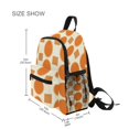 thumbnail image 3 of FORMRS Kids School Backpack with Front Zippered Pocket 12" Student Travel Daypack, Orange Geometric Pattern, 3 of 6