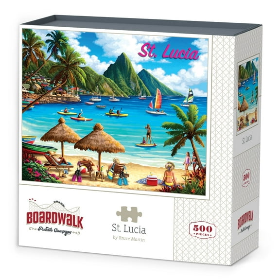 St. Lucia - 500 Piece Boardwalk Jigsaw Puzzle