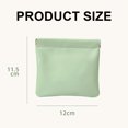 thumbnail image 2 of 1 pieza pequeña mini bolsa de almacenamiento bolsa de maquillaje multifuncional pequeña billetera cero: 11,5 * 12 * 1 cm Verde menta, 2 of 5
