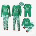 thumbnail image 1 of Pijamas familiares a juego de Navidad, conjunto de pijamas de Feliz Navidad, astas de alce, cuadros rojos y negros, 1 of 4