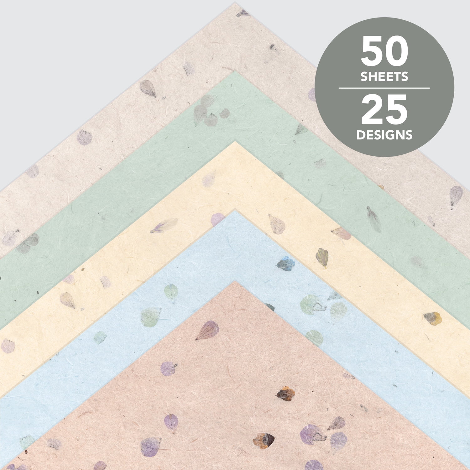 Roobee by Mara Mi Natural Paper Pad 12" x 12" - 24 lb/ 100 GSM, 50 sheets