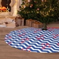 thumbnail image 6 of Yiaed Nautical Anchors Print Christmas Tree Skirt , Tree SkirtsTree Mat for Christmas Winter Holiday Indoor Decorations-48", 6 of 7