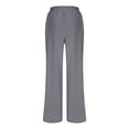 thumbnail image 5 of FAIWAD Two Piece Sets for Women Ribbed Knit Tops and Wide Leg Pants Casual Comfy Home Outfits Loungewear, 5 of 9