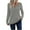 Gray, variant on HAiming Womens Long Sleeve V Neck Shirts Fall Winter Trendy Ribbed Knit Tops Casual Lightweight Basic Pullover Blouse