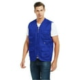 thumbnail image 2 of Toptie Adult Supermarket Volunteer Vest Travel Safari Multi-pocket Waistcoat-Blue-M, 2 of 8