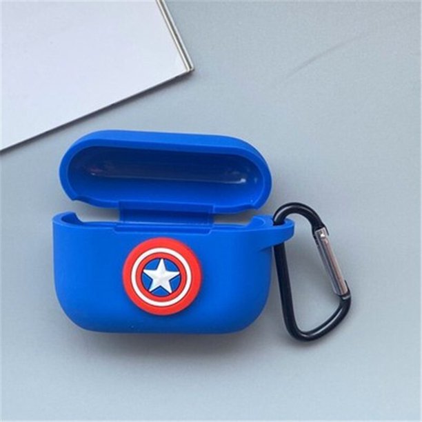 Funda de silicona con dibujos de los Vengadores de Marvel para Airpods Pro 3, funda protectora para auriculares con Bluetooth xuanjing unisex