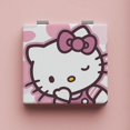 thumbnail image 1 of Sanrio Hello Kitty-Espejo de doble cara Kawaii, bonito Kuromi My Melody, dibujos animados, portátil, plegable, para estudiantes, maquillaje, regalos para niñas, 1 of 4