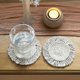 thumbnail image 4 of Handmade Macrame Coasters, Round Tassel Coasters for Drinks, Absorbent Heat & Water Resistant Reusable Durable Saucers Bar (Beige, 2 pcs)15*15cm, 4 of 5