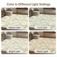 thumbnail image 7 of ODIKA Bunny Whimsical Forest Print Folk Border Doormat Bedside Ripple Flowing Dynamic Non-Slip Flatwoven for Living Room, Under Sectional, Family, 7 of 7