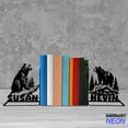 thumbnail image 4 of Handmadetneonsign Bear Metal Bookends, Bear Forest Name Bookend, Bear Table Bookshelf Decor 77832, 4 of 4