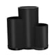 thumbnail image 1 of Estante para cuchillos Almacenamiento de utensilios de cocina para mostrador Soporte para cubiertos Porta cuchillos de cocina Negro 3 ranuras, 1 of 9