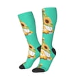 thumbnail image 2 of Haiem Sunflower Gnomes Socks, Funny Novelty Crazy Design Cotton Socks Sports Socks Knee High Socks For Men, Women,1Pairs - Gift For Working Friends, 2 of 9