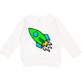 thumbnail image 2 of Inktastic Cute Green Rocket Toddler Sweatshirt, 2 of 4