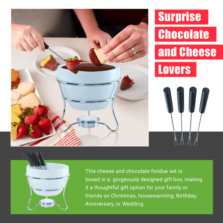 Tea light cheap fondue set