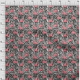 thumbnail image 4 of oneOone Georgette Viscose Dark Peach Fabric Flamingo Sewing Fabric By The Yard Printed Diy Clothing Sewing Supplies 42 Inch Wide, 4 of 6