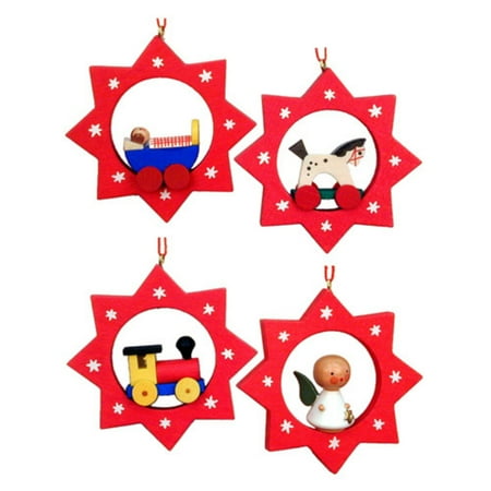 Christian Ulbricht 2.5 in. Assorted Stars Ornaments - Set of 6