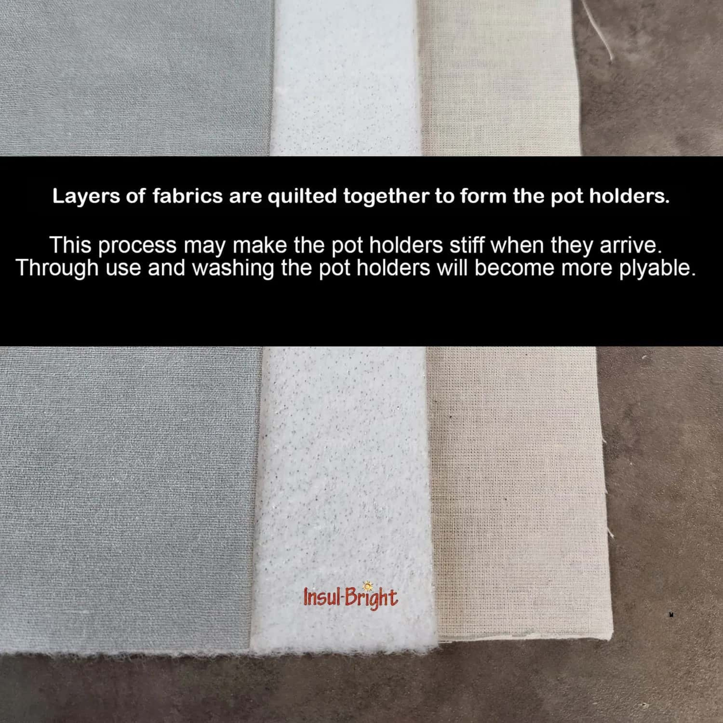 2PC French Bulldog Pattern Kitchen Insulation Mat, Oven Insulation Mat, Stitched Design, Triple Insulation Protection, Machine Washable, Suitable for Kitchen, Bakery Room
