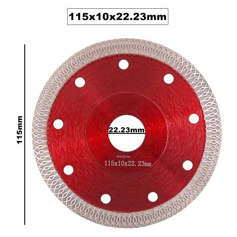 Diamond Dry Cutting Blade Porcelain Tile Turbo Thin Grinder wheel 4/4.5/4.9 in 