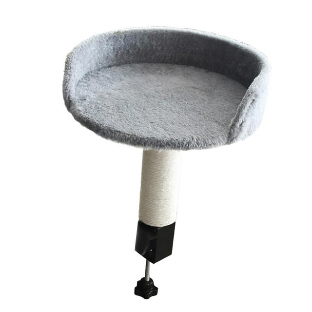 koolsoo Lit pour Chat de Bureau Stable Gain de Place Robuste Confortable Lit pour Animaux Hamac Rond Gris