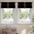 thumbnail image 2 of LALILO Kitchen Curtain Valance Tribal Art Ethnic Boho Ornament Rod Pocket Window Curtain 52"x 18" Set of 2, 2 of 5