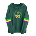 thumbnail image 2 of ICHUANYI Mardi Gras Outfit for Women Mardi Gras Embroidery Sweatshirt Party Carnival Long Sleeve Tees Tops, 2 of 4