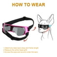 thumbnail image 3 of Gustave Dog Goggles Sunglasses UV Protection for Small Medium Breed, Outdoor Windproof Waterproof Pet Doggy Puppy Glasses Eyewear with Adjustable Straps "Yellow", 3 of 7