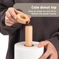 thumbnail image 5 of Paper Towel Holder, Cute Donut Wood Kitchen Roll Stand Organizer Countertop Free Standing, Scrunchie Holder, Housewarming Gift New Home, 5 of 7