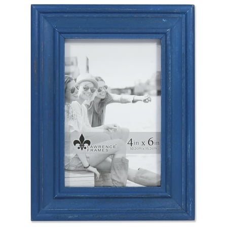 4x6 Durham Weathered Navy Blue Wood Picture Frame