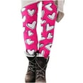 thumbnail image 3 of QATAINLAV Women's Valentine Day Leggings Novelty Heart Printed Tight Yoga Pants Milk Silk Soft Sport Elastic Tight Pants Valentines Gifts Multicolor S, 3 of 6