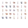 thumbnail image 6 of 35pcs-70pcs Adorable Animal Stickers Cute Cow Kids Stickers Toy for Phone Laptop Suitcase, 6 of 9