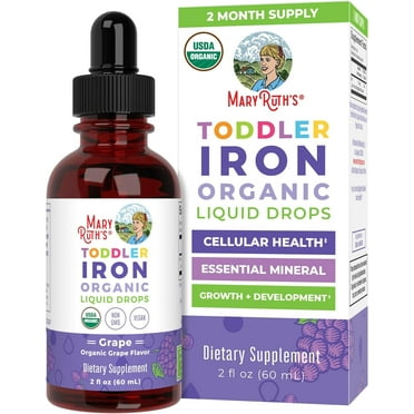 MaryRuth's Infant Iron Drops, Kids Vitamins for Toddlers, 2 fl oz, Unisex