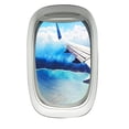 thumbnail image 2 of VWAQ Airplane Wing Window View Decal Wall Art Peel and Stick Aviation Wall Decor Airplane Stickers - PW22 (14"H x 10"W), 2 of 2