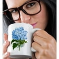 thumbnail image 2 of 3dRose, Blue hydrangea flowers vintage art - floral drawing - summery - flowery spring - antique image, 15oz Mug, 2 of 7